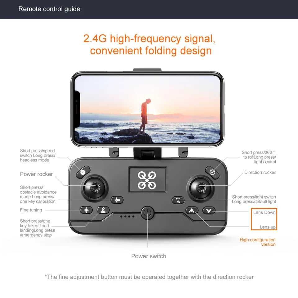Orbital-V10 4K HD DRONE dual camera